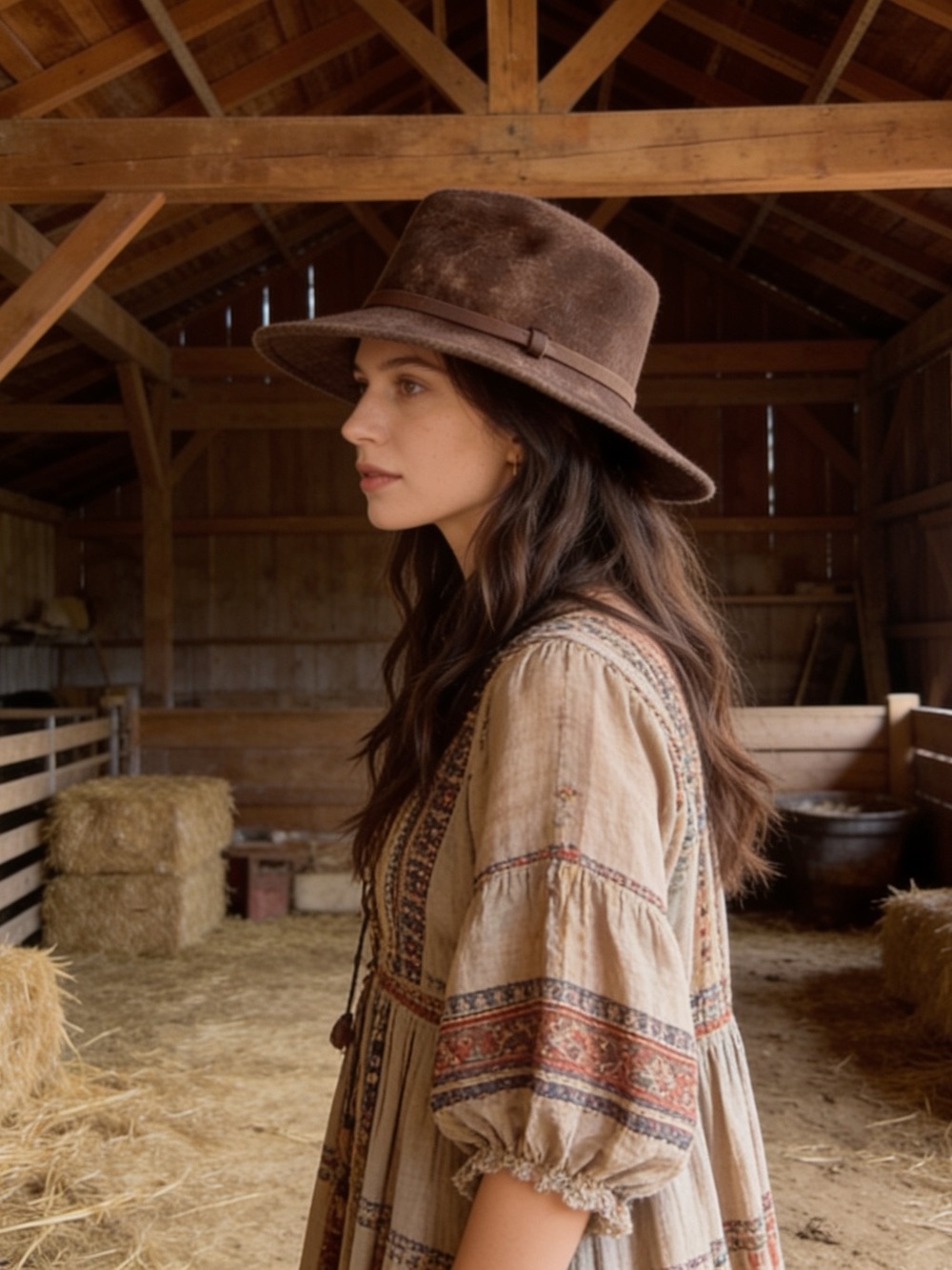 Free People TRAIL DUSTED Brown COWBOY HAT Australian Wool Size Medium NWT